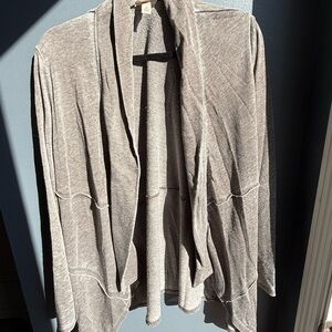 Knox Rose Women's Taupe Open Front Cardigan